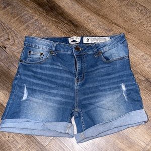 Juniors Indigo Rein Jeans Shorts